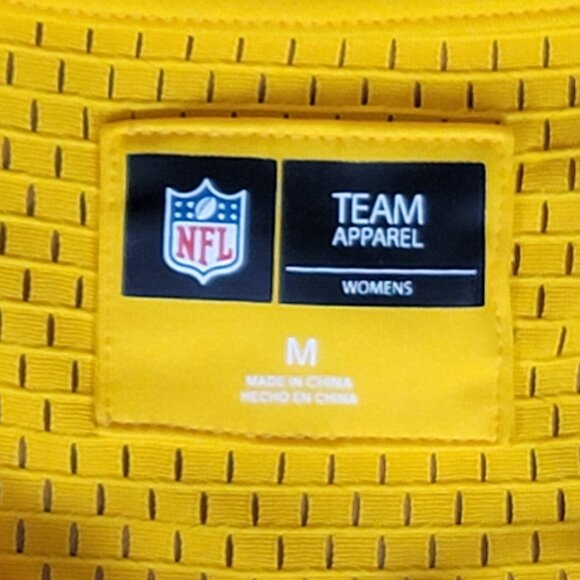 Women's NFL Team Apparel Lace Up V-Neck Green Bay Packers Football T-Shirt - M - Picture 7 of 7